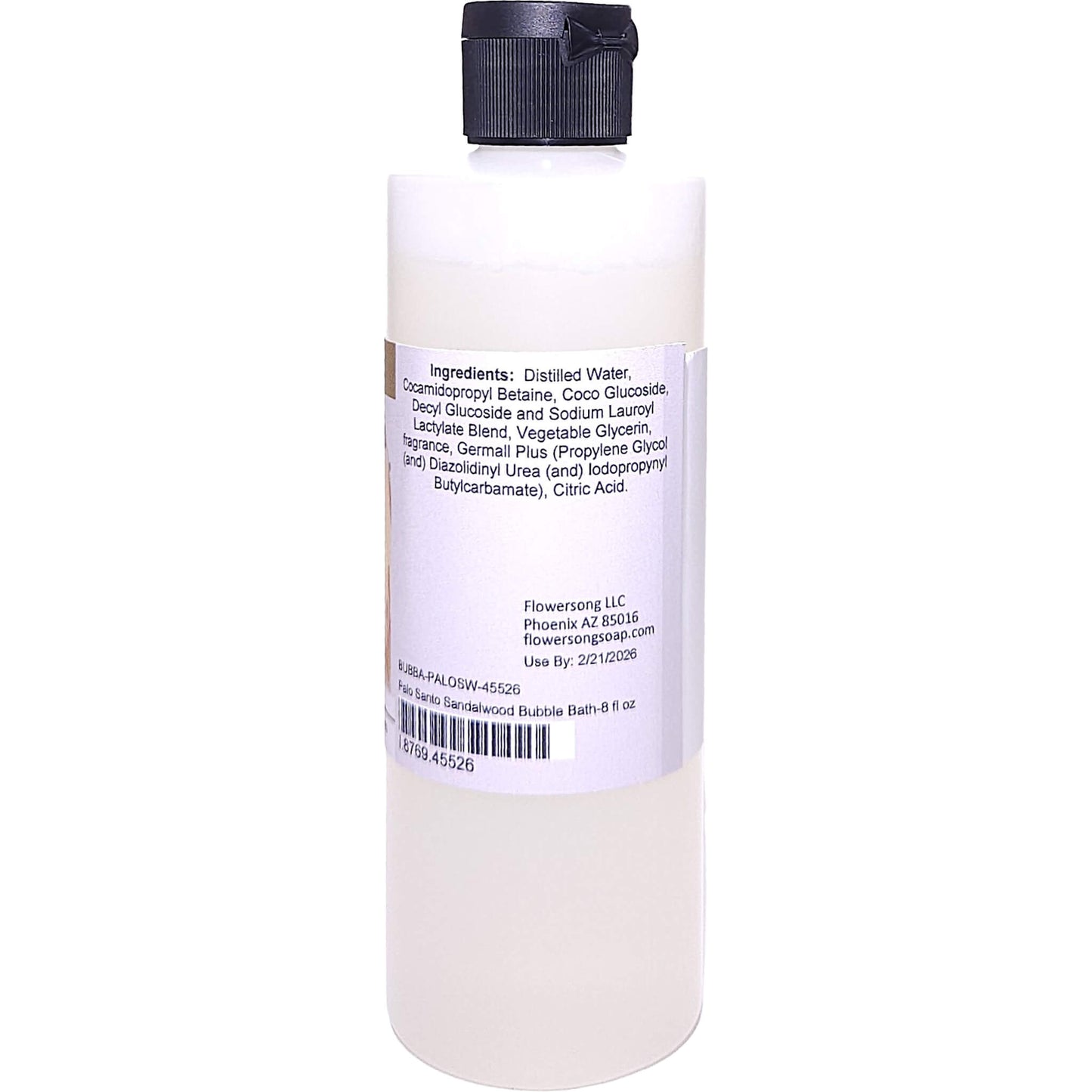 Palo Santo Sandalwood Bubble Bath (8 ounce) - Phthalate Free Fragrance