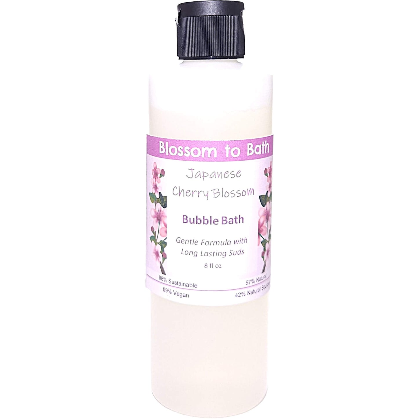 Japanese Cherry Blossom Bubble Bath (8 ounce) - Phthalate Free Fragrance