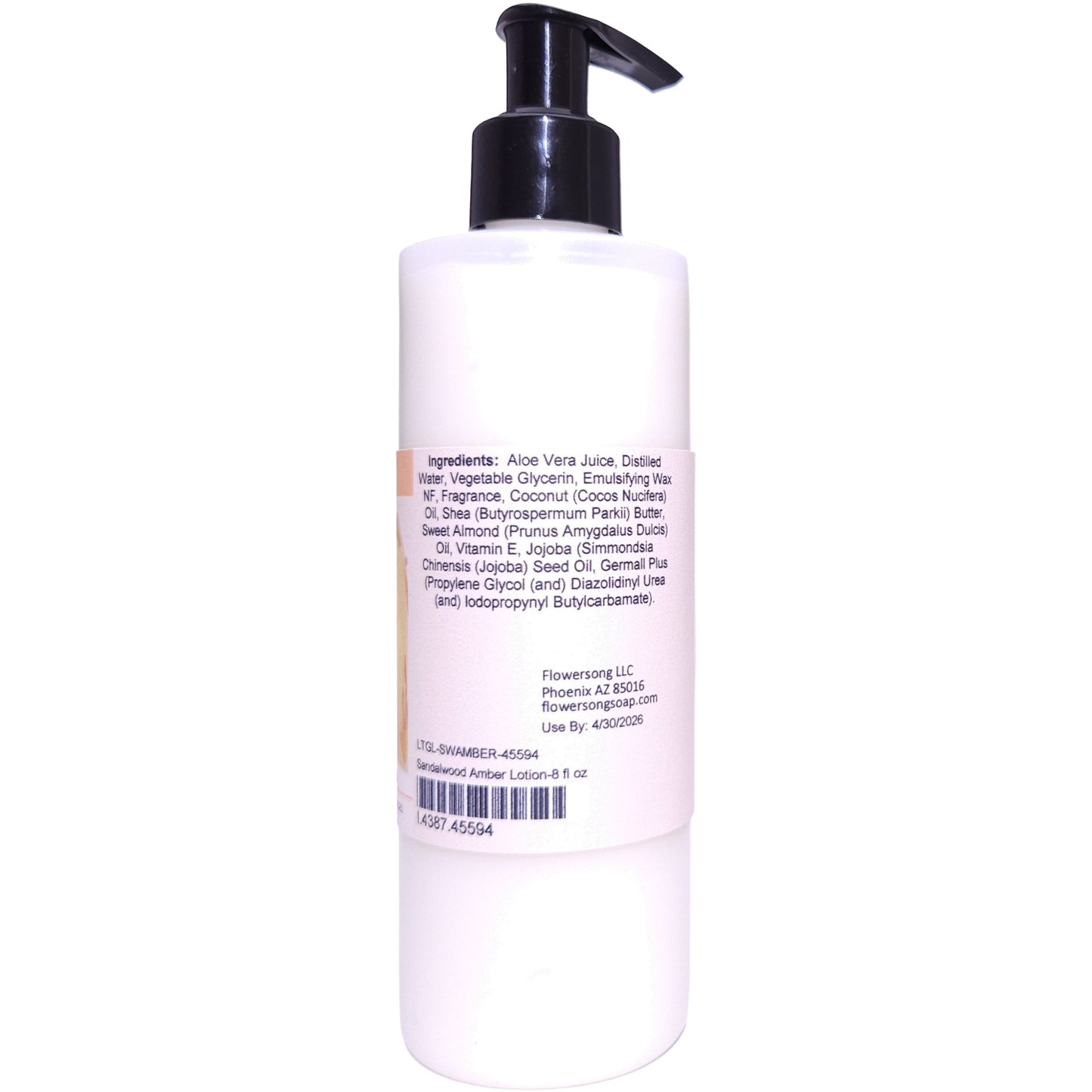 Sandalwood Amber Lotion (8 Ounce) - Phthalate Free Fragrance