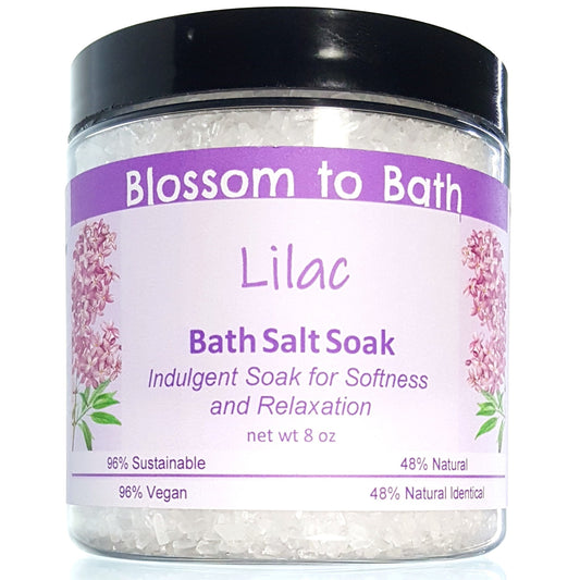 Lilac Bath Salt Soak (8 ounce) - Phthalate Free Fragrance
