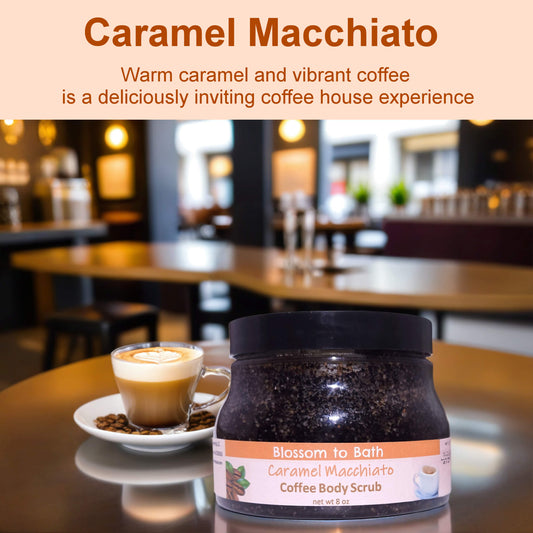 Caramel Macchiato Coffee Body Scrub (8 ounce) - Phthalate Free Fragrance