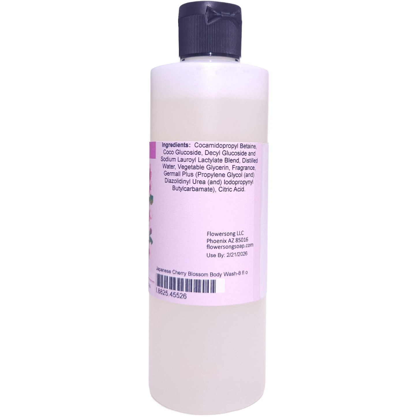 Japanese Cherry Blossom Body Wash (8 Ounce) - Phthalate Free Fragrance