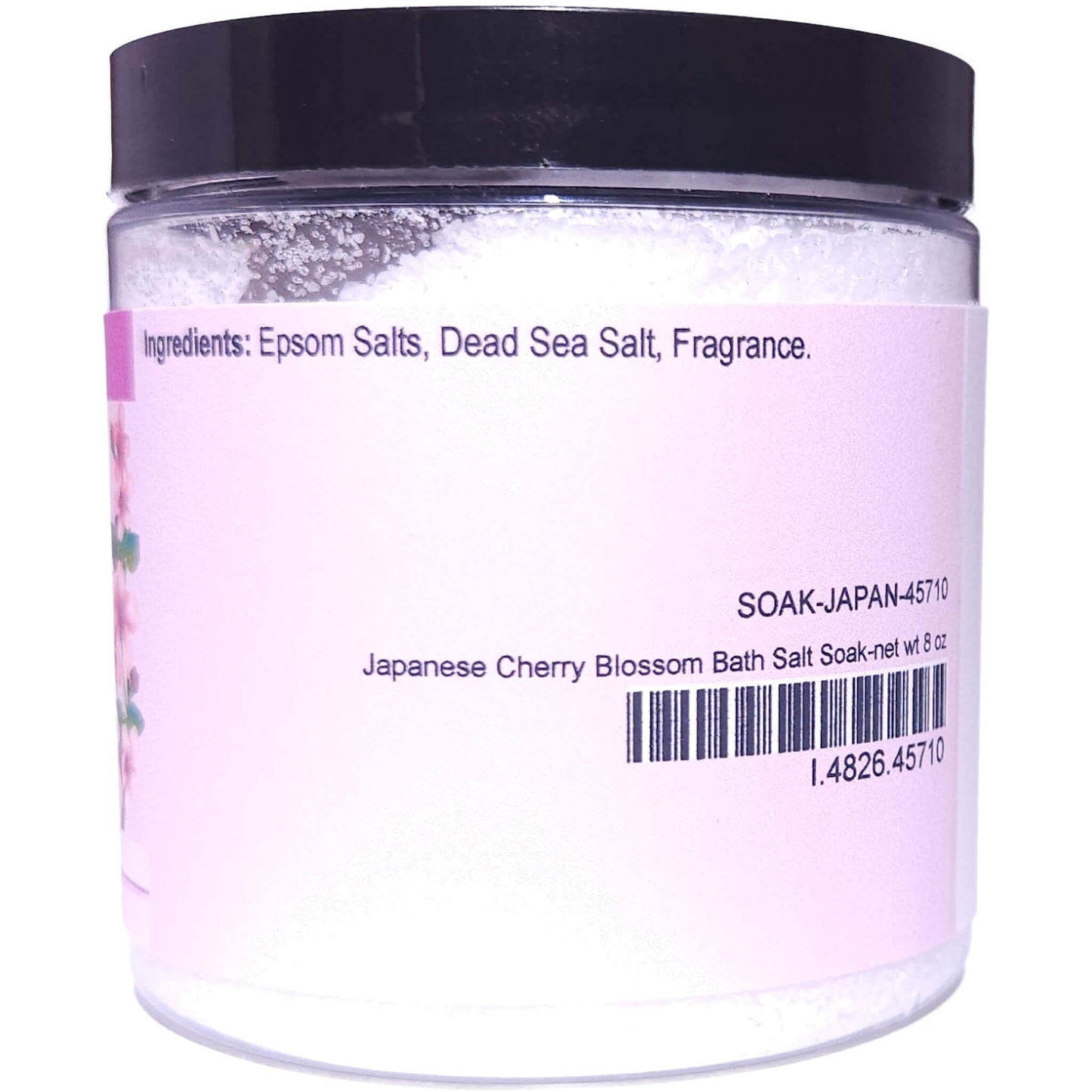 Japanese Cherry Blossom Bath Salt Soak (8 ounce) - Phthalate Free Fragrance
