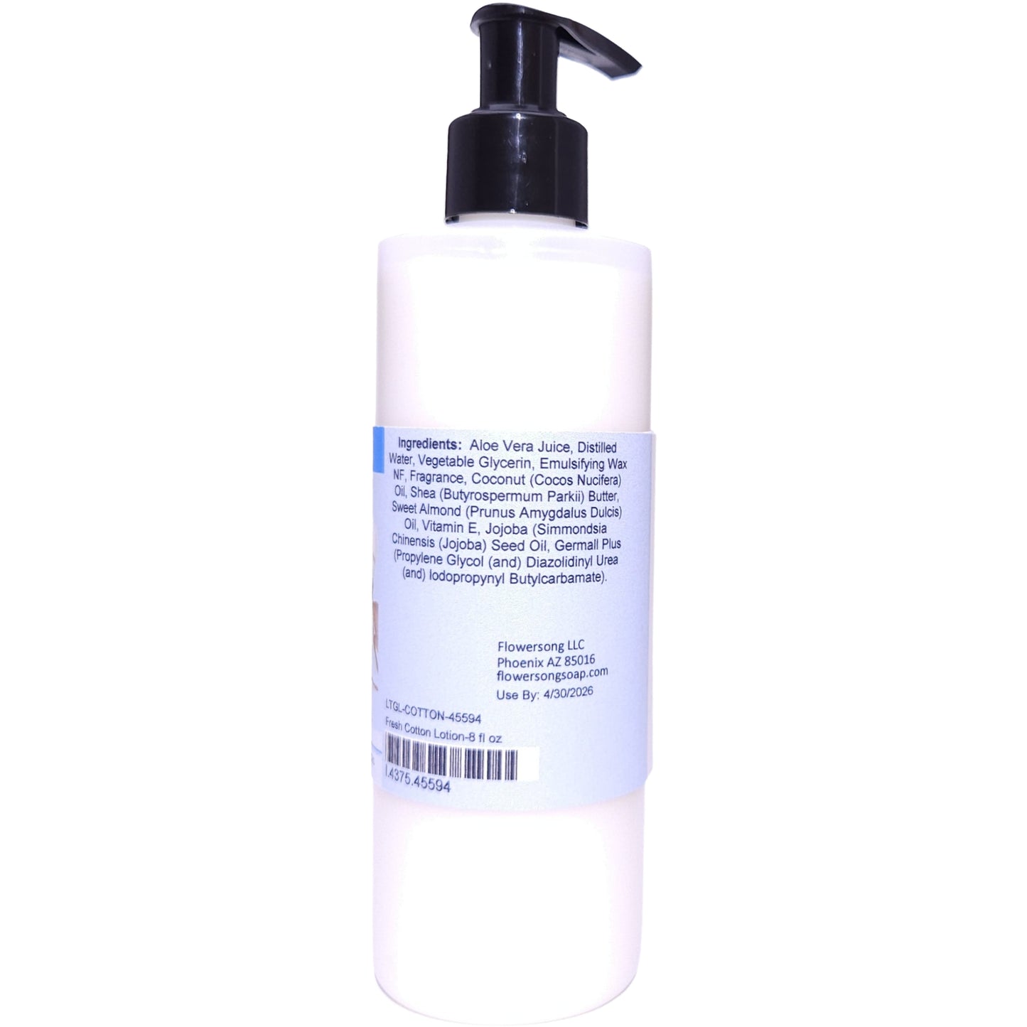 Fresh Cotton Lotion (8 Ounce) - Phthalate Free Fragrance