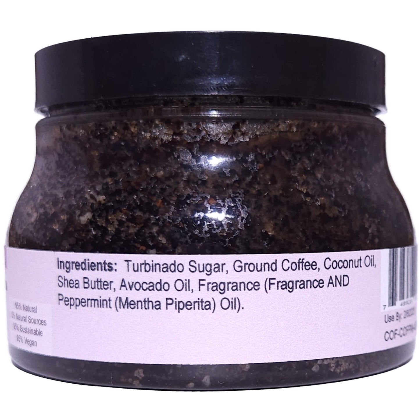 Peppermint Mocha Latte Coffee Body Scrub (8 ounce) - Phthalate Free Fragrance