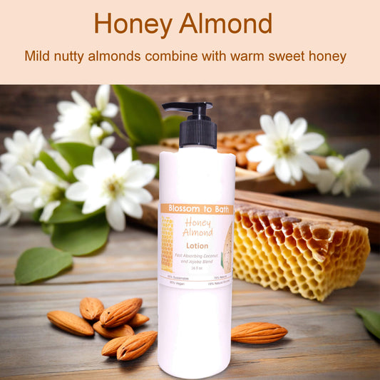 Honey Almond Lotion (16 ounce) - Phthalate Free Fragrance