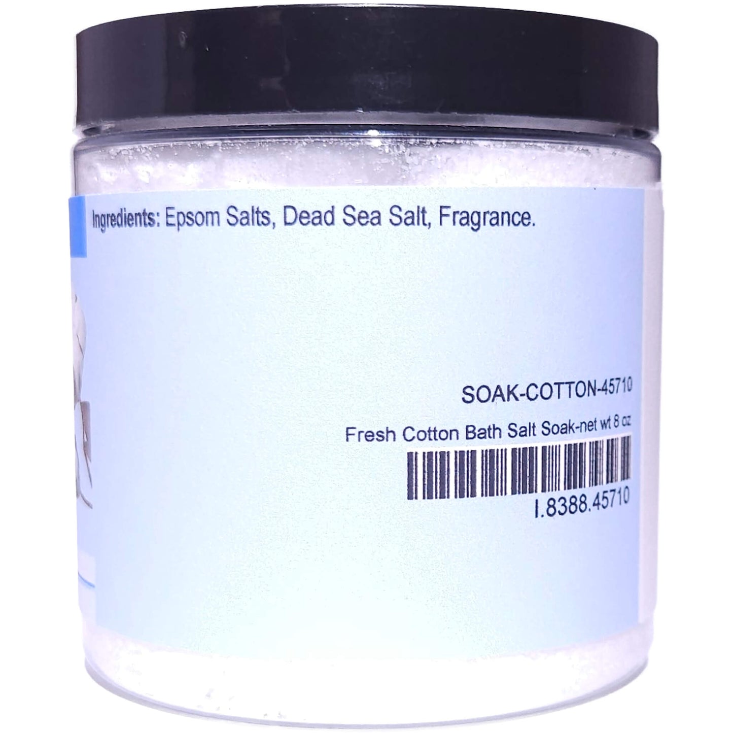 Fresh Cotton Bath Salt Soak (8 ounce) - Phthalate Free Fragrance