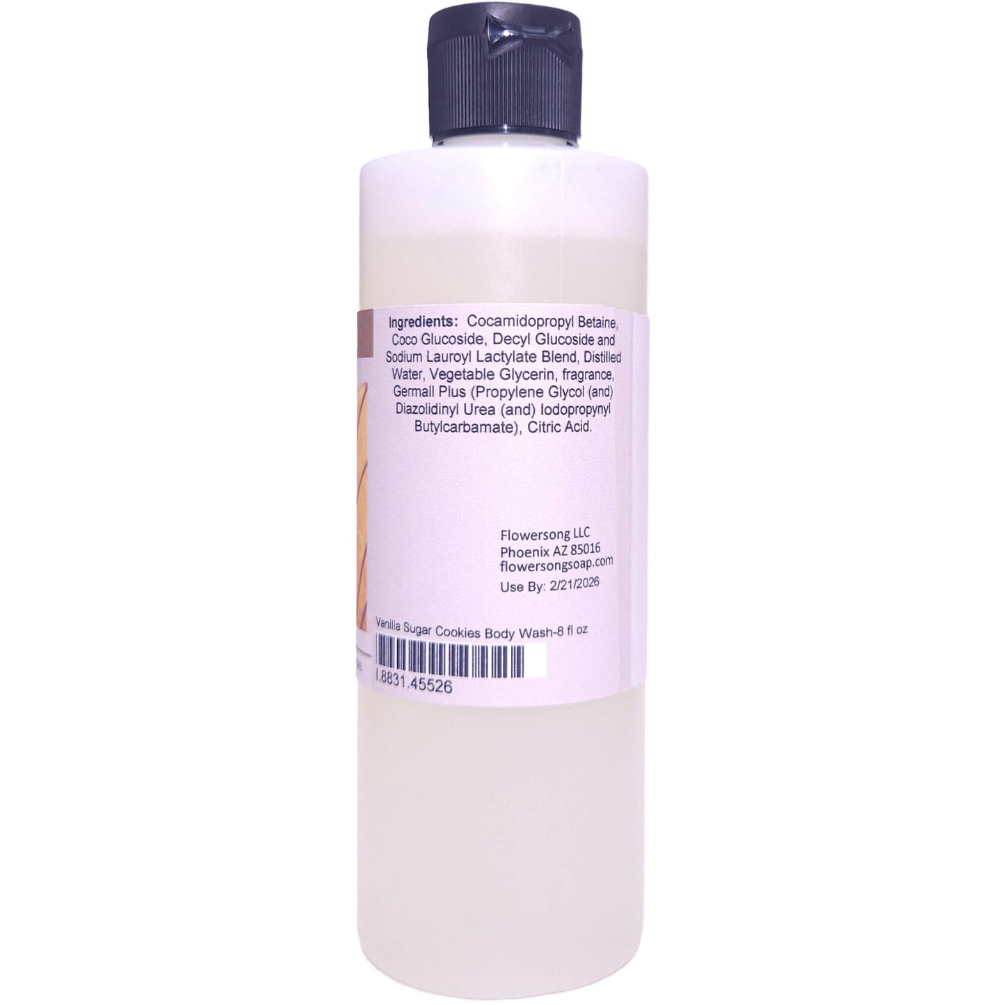 Vanilla Sugar Cookies Body Wash (8 Ounce) - Phthalate Free Fragrance