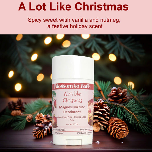 A Lot Like Christmas Magnesium Zinc Deodorant (2.7 ounce) - Phthalate Free Fragrance