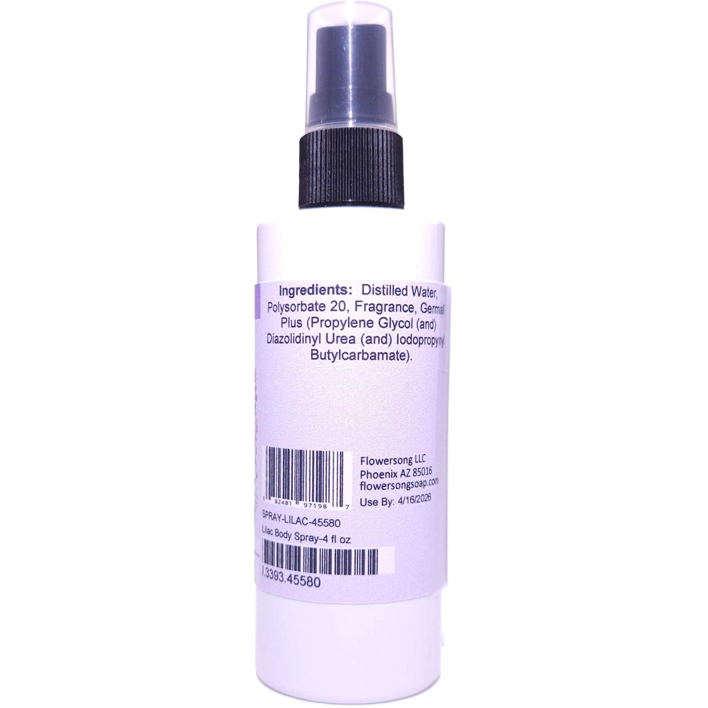Lilac Body Spray (4 Ounce) - Phthalate Free Fragrance