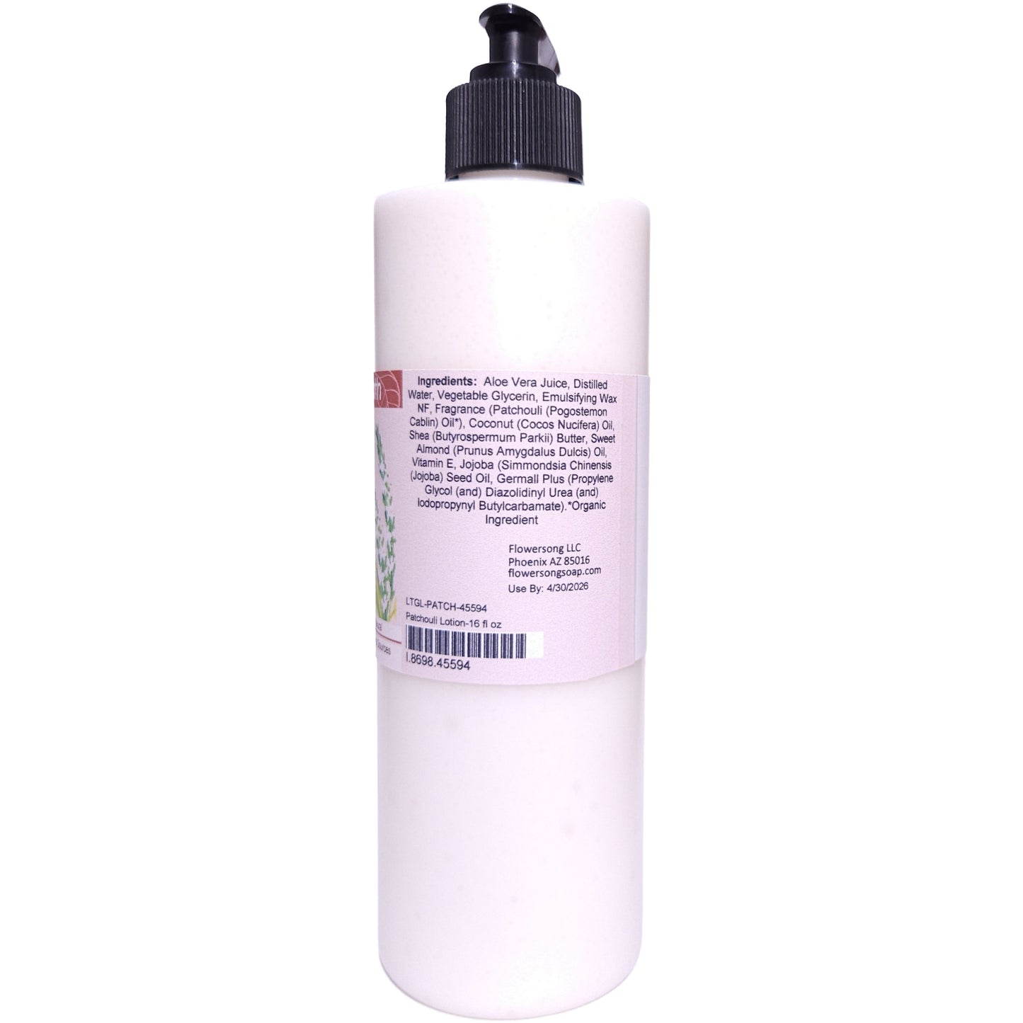 Patchouli Lotion (16 ounce) - Pure Essential Oil Fragrance