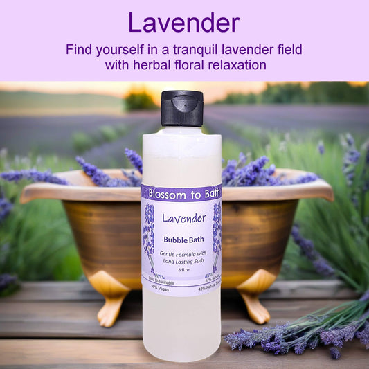 Lavender Bubble Bath (8 ounce) - Pure Essential Oil Fragrance