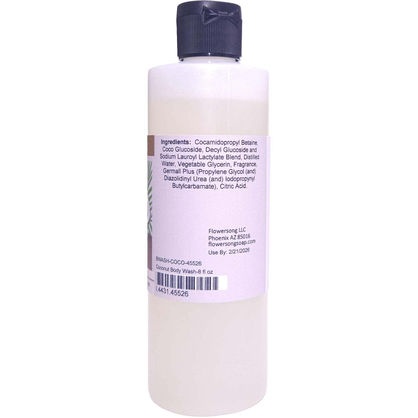 Coconut Body Wash (8 Ounce) - Phthalate Free Fragrance