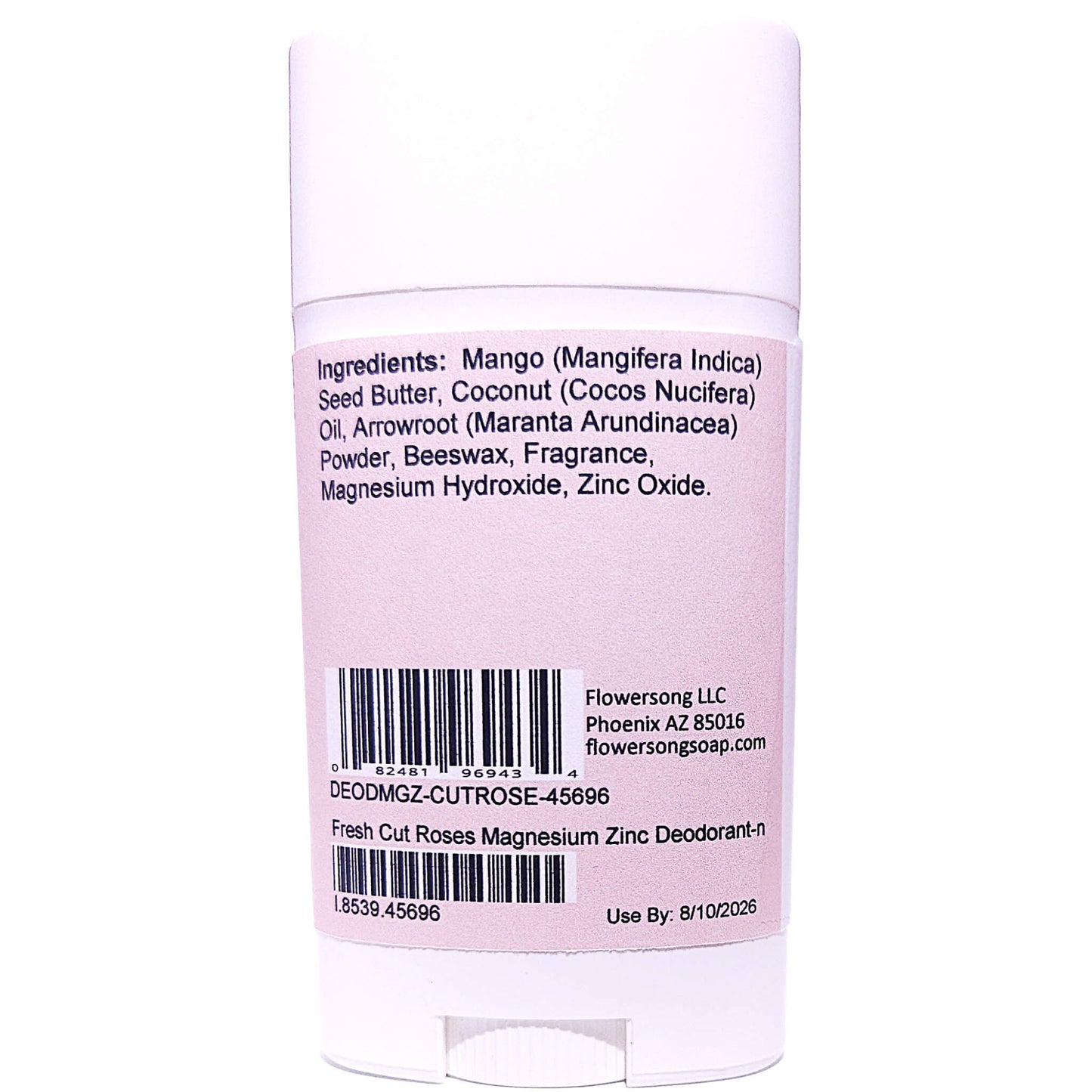 Fresh Cut Roses Magnesium Zinc Deodorant (2.7 ounce) - Phthalate Free Fragrance