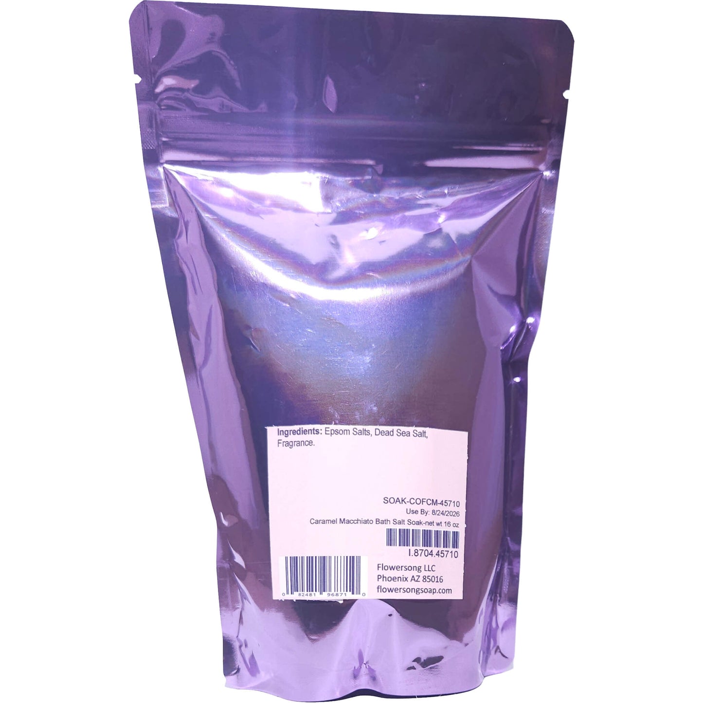 Caramel Macchiato Bath Salt Soak (16 ounce) - Phthalate Free Fragrance