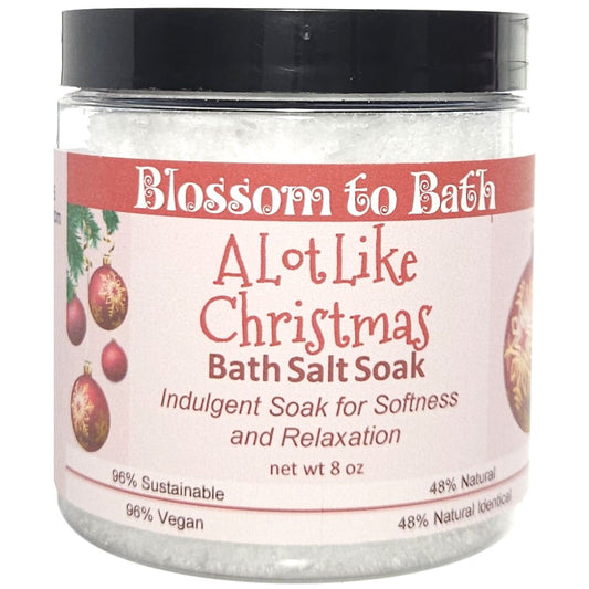 A Lot Like Christmas Bath Salt Soak (8 ounce) - Phthalate Free Fragrance