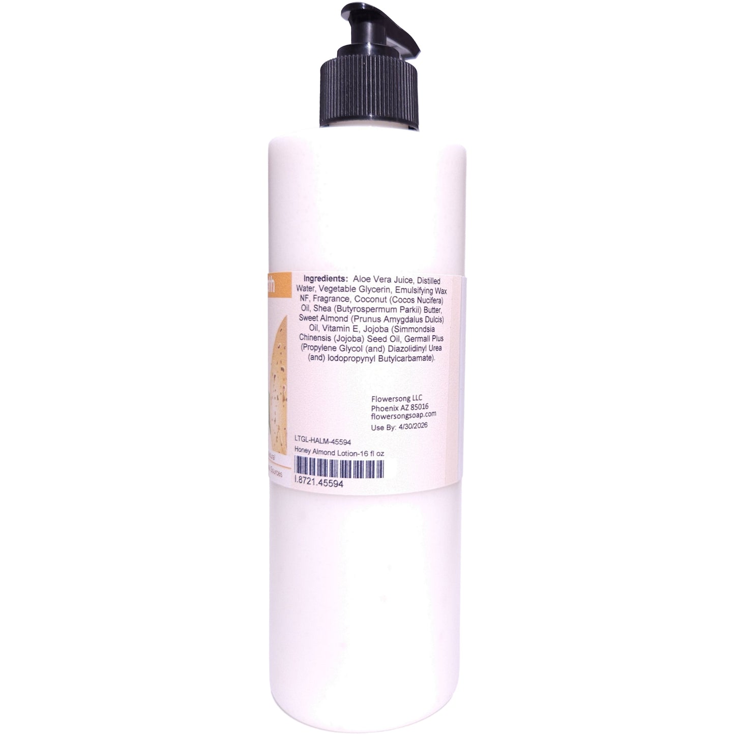 Honey Almond Lotion (16 ounce) - Phthalate Free Fragrance
