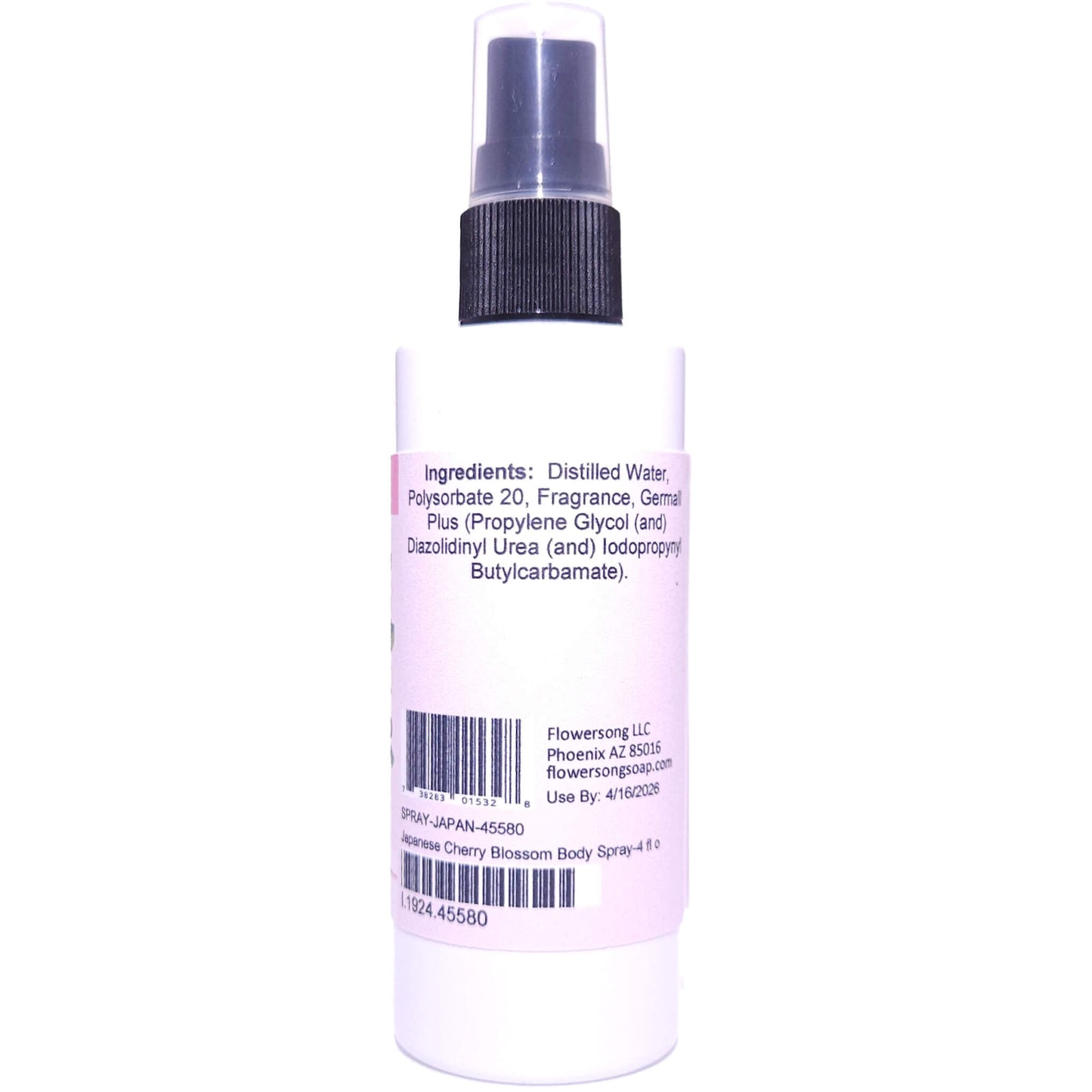 Japanese Cherry Blossom Body Spray (4 Ounce) - Phthalate Free Fragrance