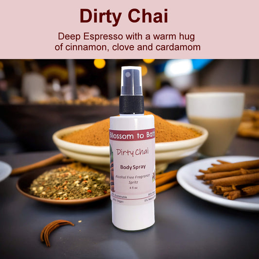 Dirty Chai Body Spray (4 Ounce) - Phthalate Free Fragrance