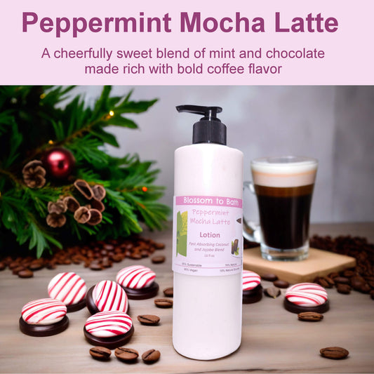 Peppermint Mocha Latte Lotion (16 ounce) - Phthalate Free Fragrance