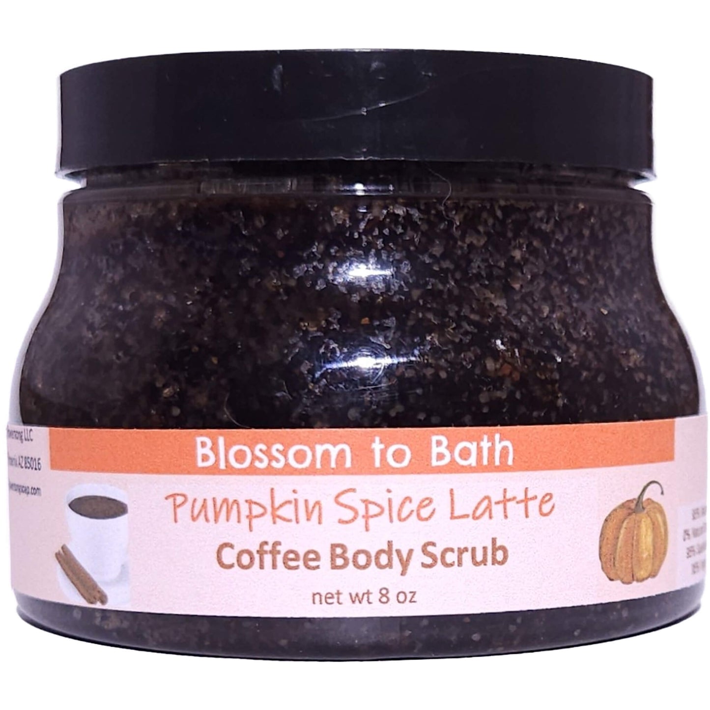 Pumpkin Spice Latte Coffee Body Scrub (8 ounce) - Phthalate Free Fragrance