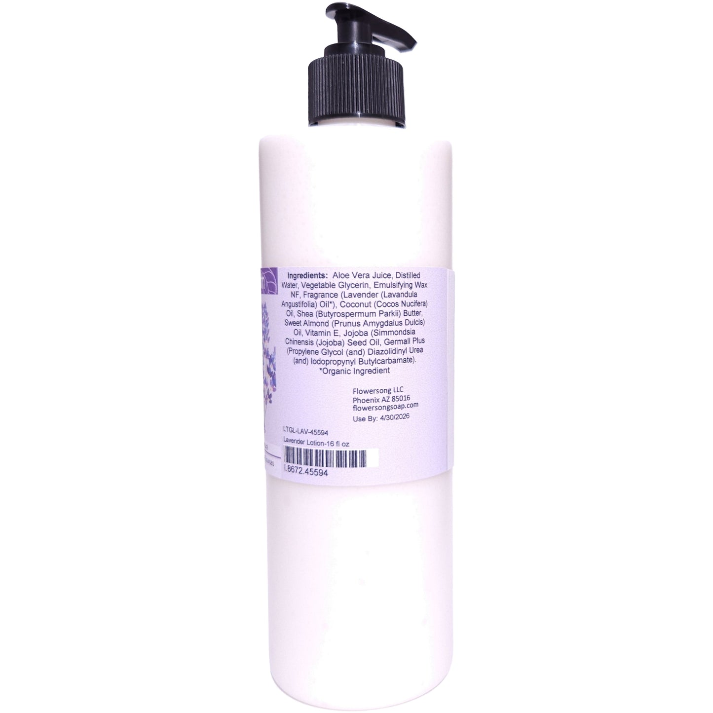 Lavender Lotion (16 ounce) - Pure Essential Oil Fragrance