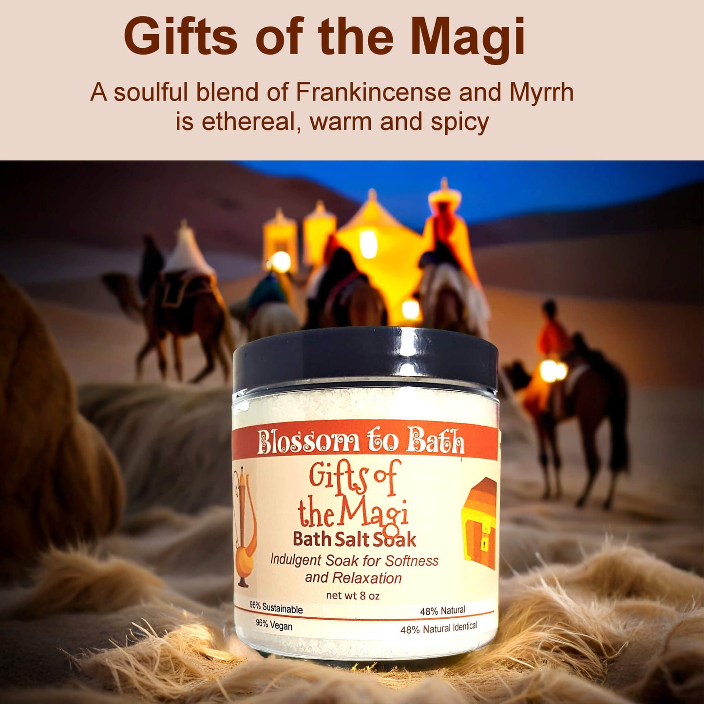 Gifts of the Magi Bath Salt Soak (8 ounce) - Phthalate Free Fragrance