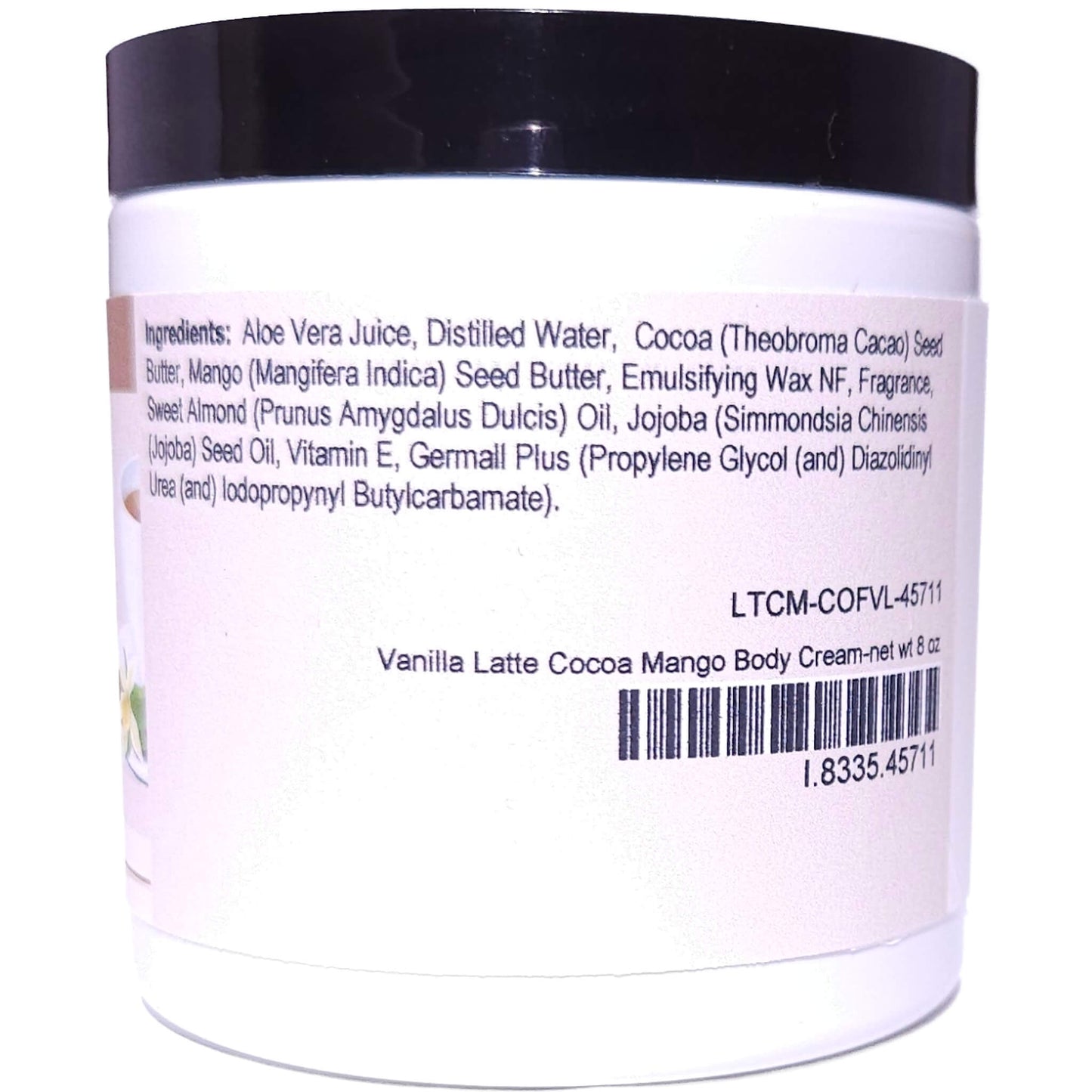 Vanilla Latte Cocoa Mango Body Cream (8 Ounce) - Phthalate Free Fragrance