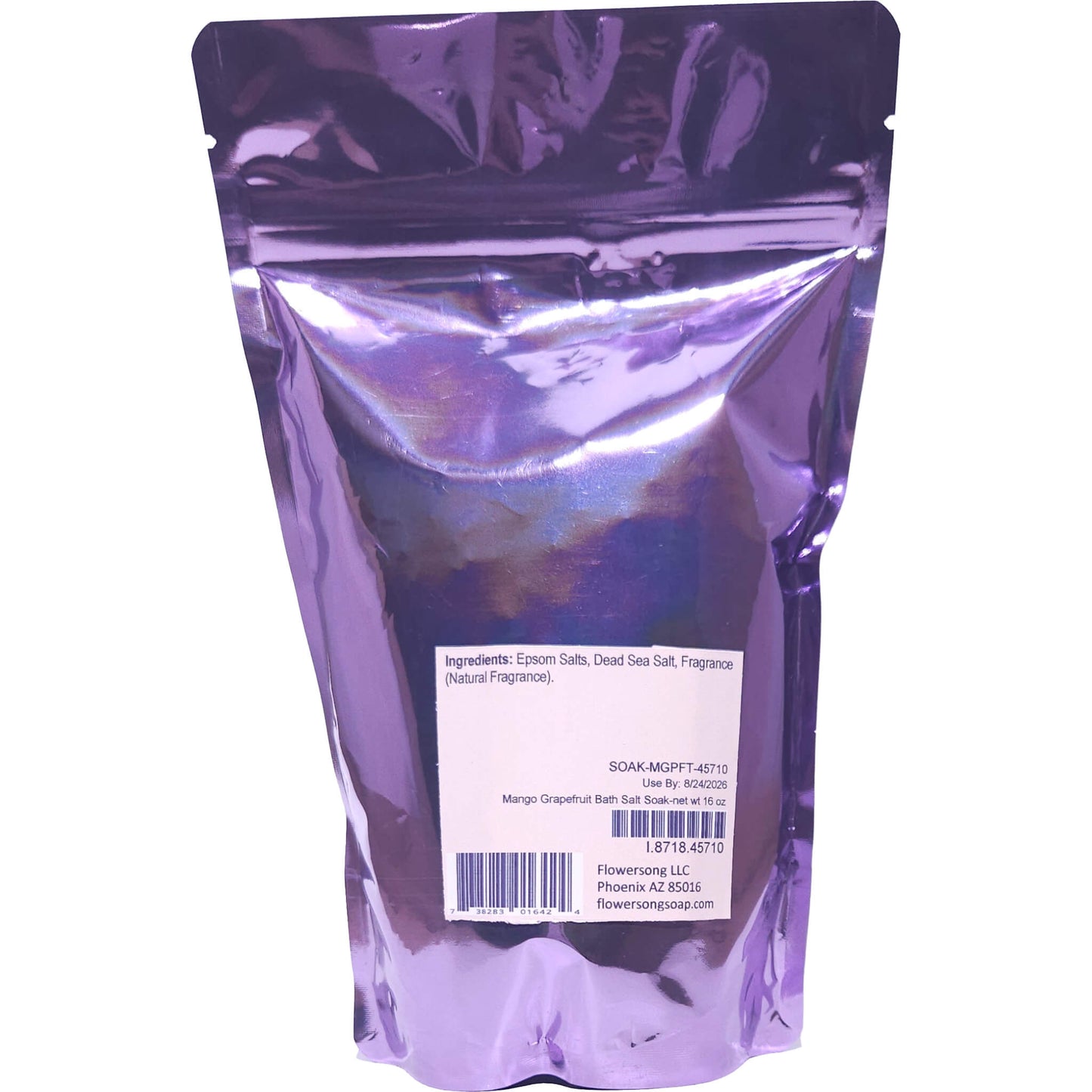 Mango Grapefruit Bath Salt Soak (16 ounce) - Natural Fragrance