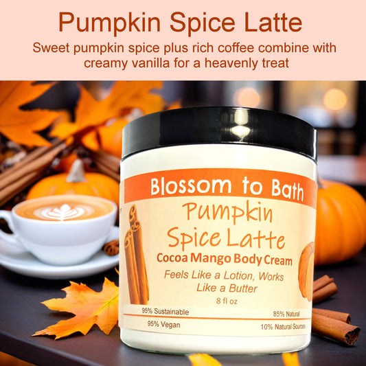 Pumpkin Spice Latte Cocoa Mango Body Cream (8 Ounce) - Phthalate Free Fragrance