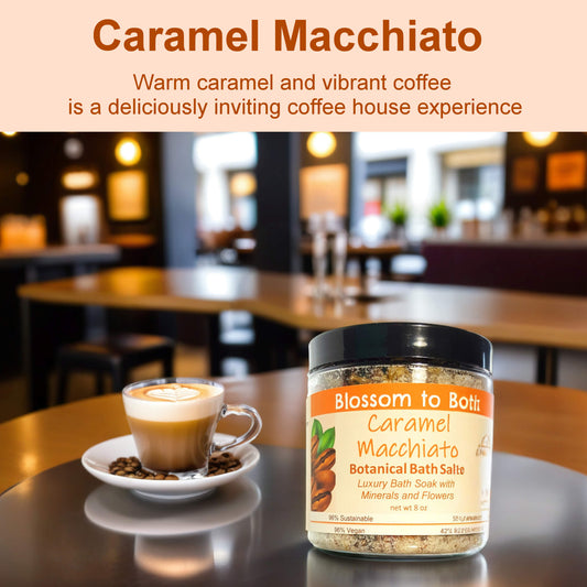 Caramel Macchiato Botanical Bath Salts (8 ounce) - Phthalate Free Fragrance