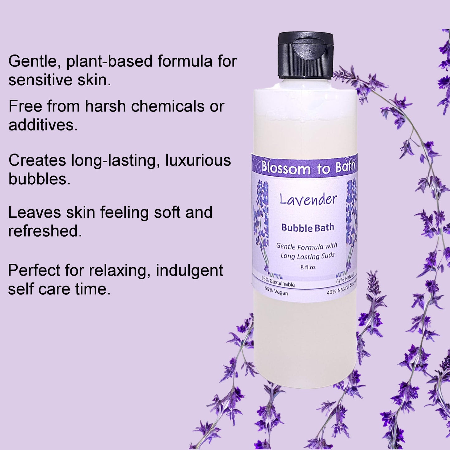 Lavender Bubble Bath  (8 ounce) - Pure Essential Oil Fragrance