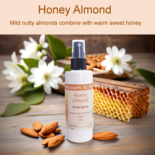 Honey Almond Body Spray (4 Ounce) - Phthalate Free Fragrance
