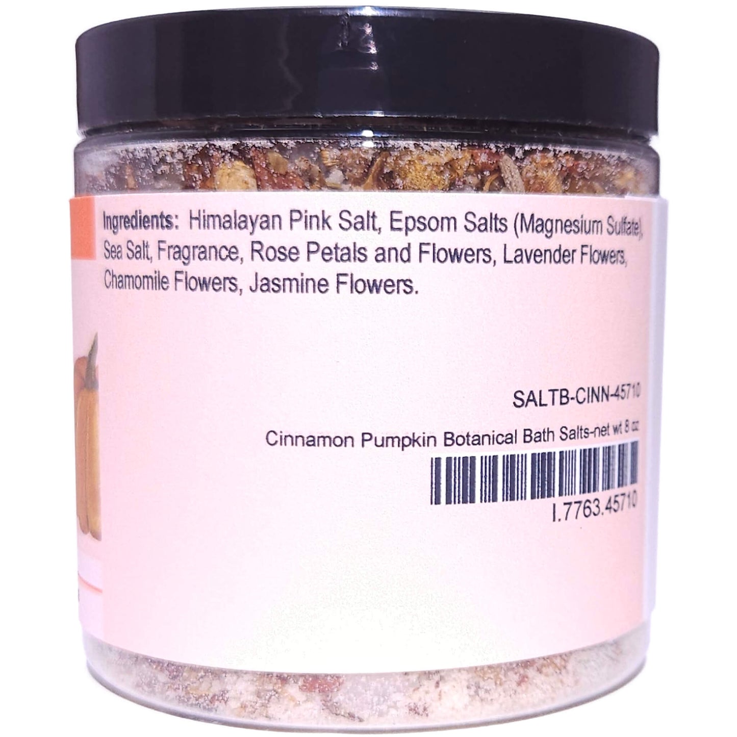 Cinnamon Pumpkin Botanical Bath Salts (8 ounce) - Phthalate Free Fragrance