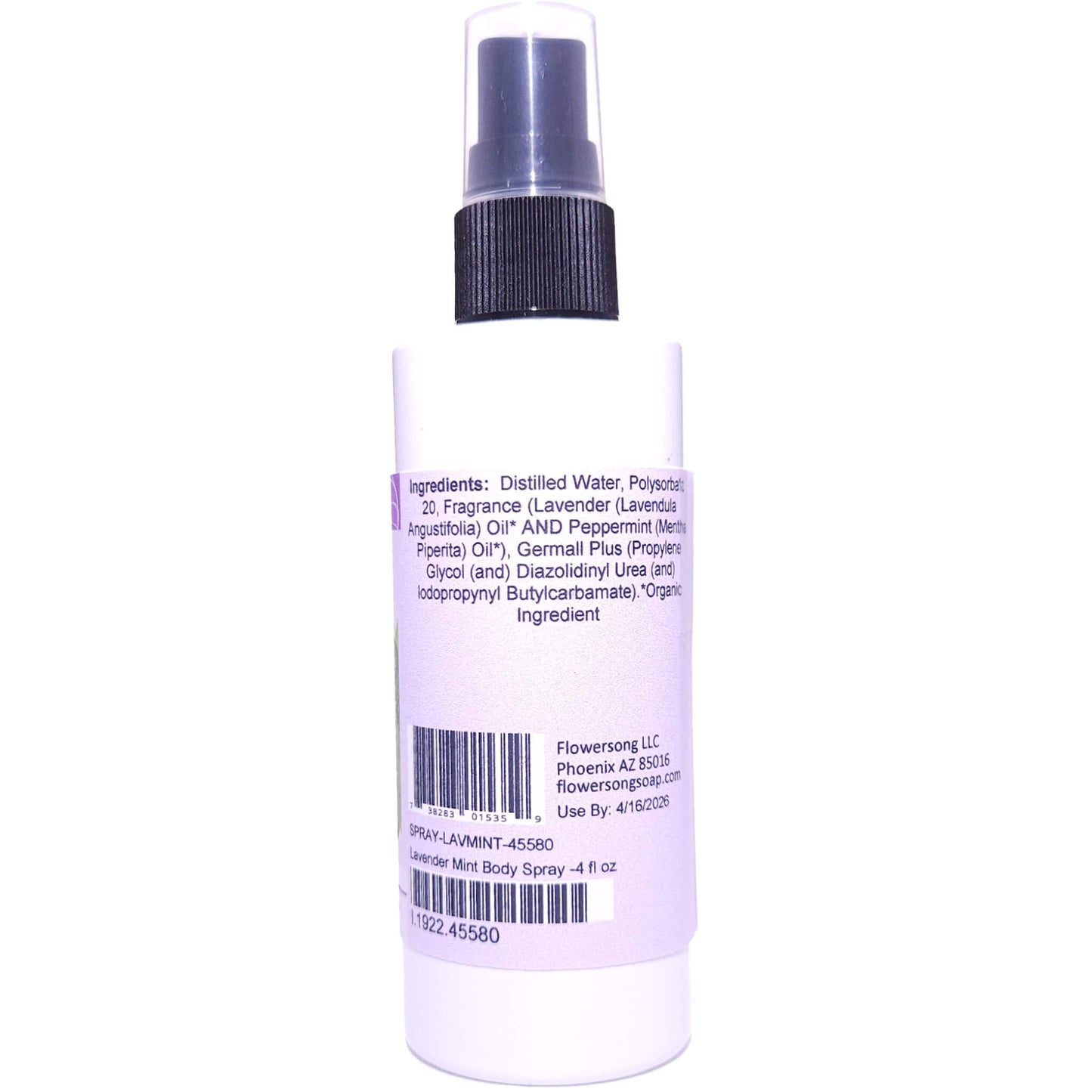 Lavender Mint Body Spray (4 Ounce) - Pure Essential Oil Fragrance
