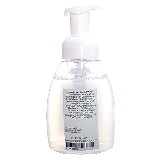 Eucalyptus Lemongrass Foaming Hand Soap (8 Ounce) - Pure Essential Oil Fragrance