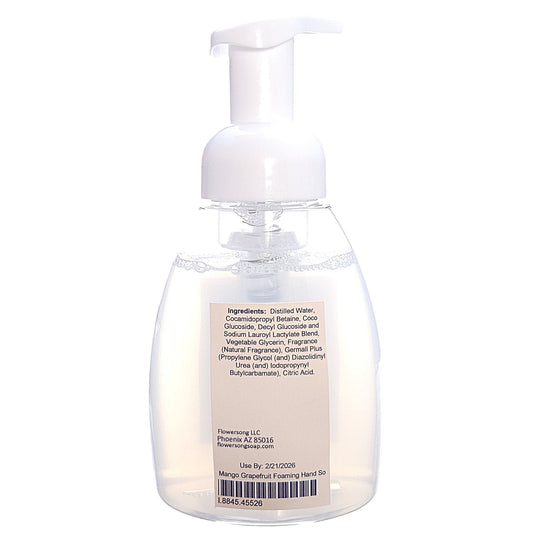 Mango Grapefruit Foaming Hand Soap (8 Ounce) - Natural Fragrance