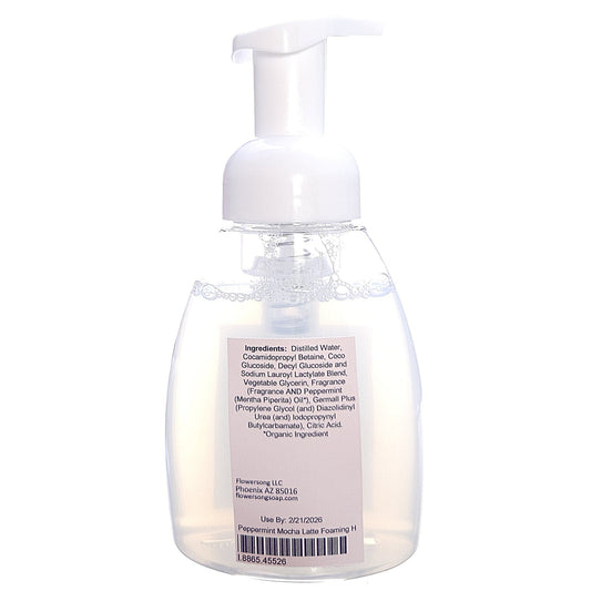 Peppermint Mocha Latte Foaming Hand Soap (8 Ounce) - Phthalate Free Fragrance
