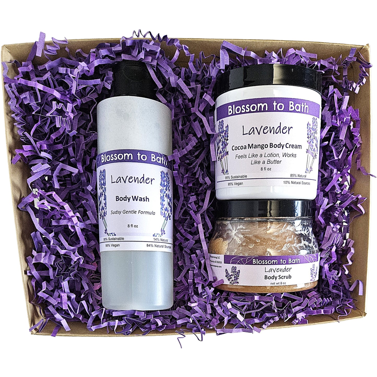 Buy Blossom to Bath Lavender Blossom and Glow Gift Set from Flowersong Soap Studio. The Most Luxurious Set Of Lavender Scented Self Care Anyone Would Love To Receive . Classic lavender scent that is relaxing and comforting.