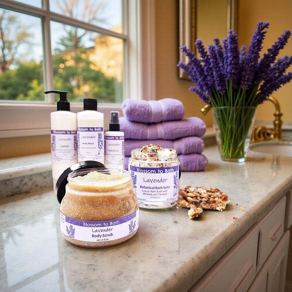 Lavender Luxury Spa Gift Set - Pure Essential Oil Fragrance