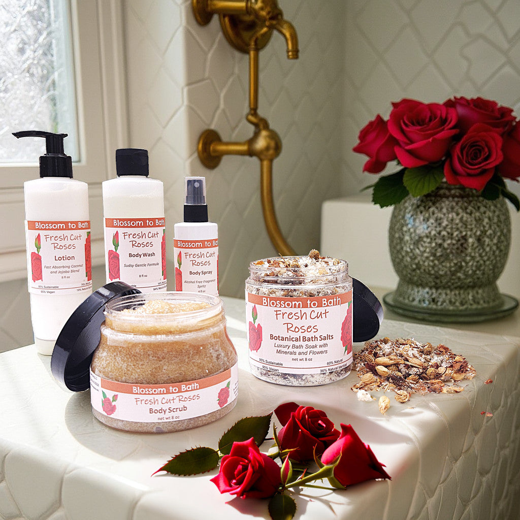 Fresh Cut Roses Luxury Spa Gift Set - Phthalate Free Fragrance