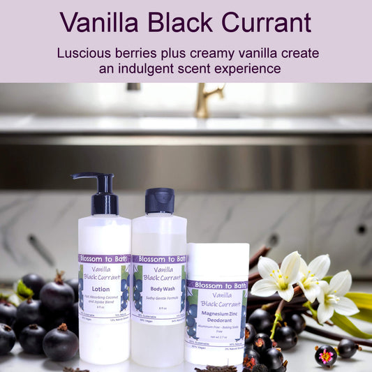 Vanilla Black Currant Daily Essentials Bundle - Natural Fragrance