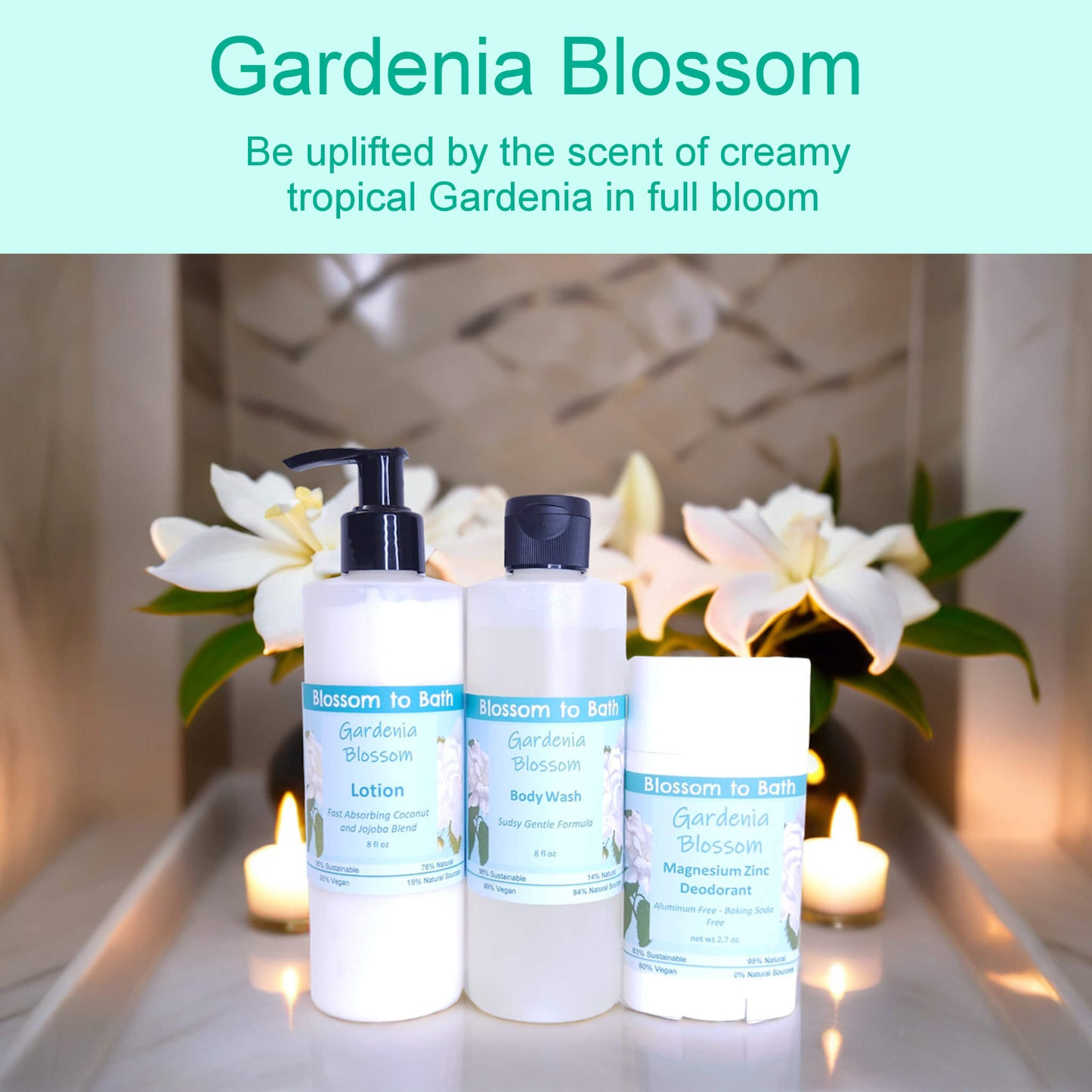 Gardenia Blossom Daily Essentials Bundle - Phthalate Free Fragrance