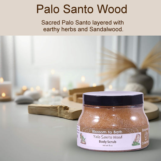 Palo Santo Wood Body Scrub (8 Ounce) - Natural Fragrance