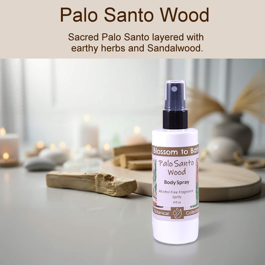 Palo Santo Wood Body Spray (4 Ounce) - Natural Fragrance