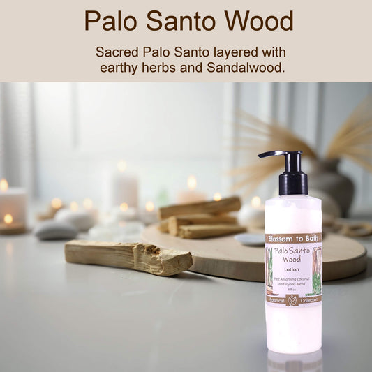 Palo Santo Wood Lotion (8 Ounce) - Natural Fragrance