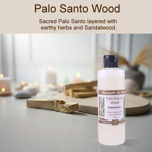 Palo Santo Wood Bubble Bath (8 ounce) - Natural Fragrance