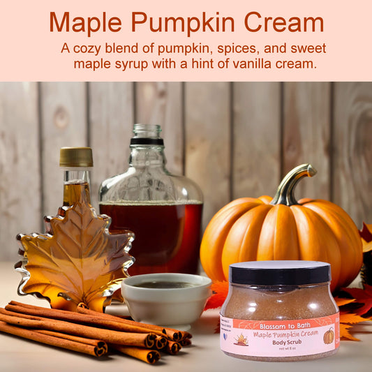 Maple Pumpkin Cream Body Scrub (8 Ounce) - Natural Fragrance