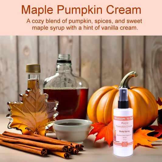 Maple Pumpkin Cream Body Spray (4 Ounce) - Natural Fragrance