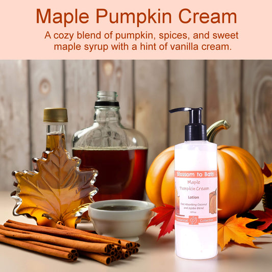 Maple Pumpkin Cream Lotion (8 Ounce) - Natural Fragrance